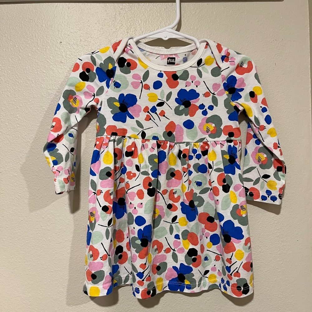 Tea Collection Multicolor Floral Kids Dress